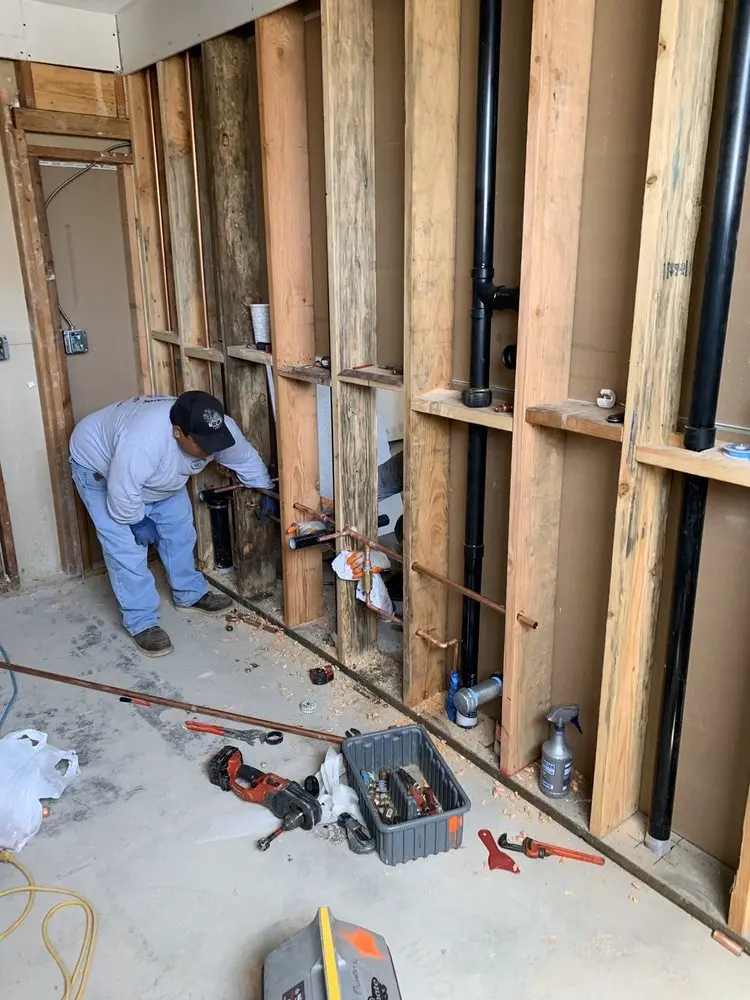 Commercial rough-in plumbing for Commercial Plumbing in Raleigh West